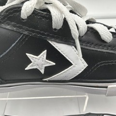 Converse Pro Blaze Low Youth 4.5 Black White Leather Sneakers