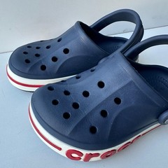 Crocs Kids Crocband Clogs Navy Blue Red White Slip On Shoes US C9 Toddler 9