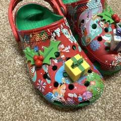 Disney Iconic Christmas Crocs Clogs Mickey & Friends Holiday Presents Child 12