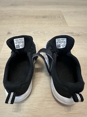 Under Armour UA BPS Assert 9 AC Kids Black White Sneakers 10K Hook & Loop