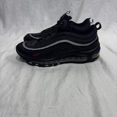 Nike Air Max 97 Size 6.5Y Black Red All Over Print Sneaker Shoes