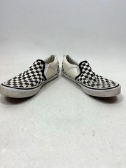 Vans Classic Slip-On Checkerboard Black White Shoes Youth Size 7 Skate Casual VG