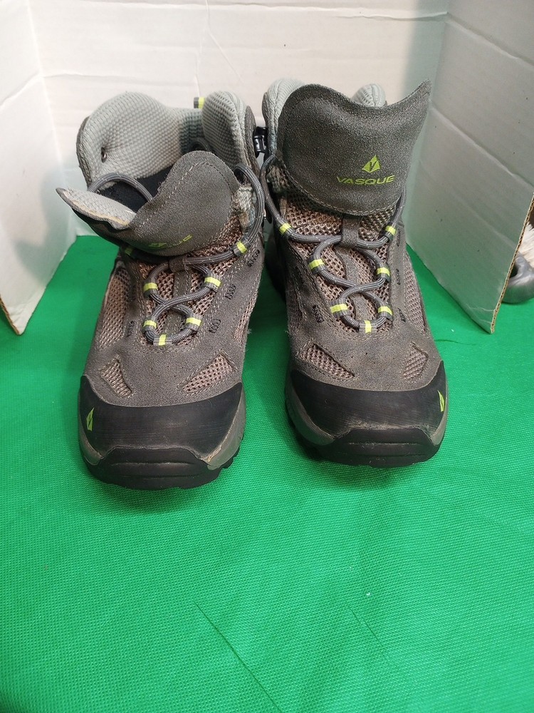 Vasque Kids Youth Size 5M Waterproof Hiking Boots Gray Suede Leather Ultradry