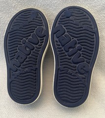 NATIVE Jefferson Shoe Regatta Blue Shell White Kids C6 Slip-on Waterproof $40