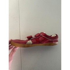 Dolce & Gabbana Hook and Loop Sneaker Shoes Kids 34 US 2.5 Red Leather Straps