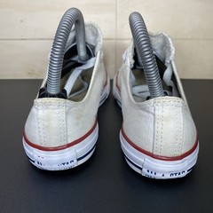 Converse Chuck Taylor White Red Blue Unisex Kid’s Youth Size 3 Shoes Distressed