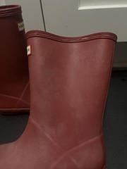 Hunter Kids First Classic Rubber Rain Boots Red US 10 EU 28 Mid-Calf