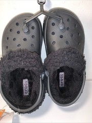 Crocs Mammoth Lined Clog Toddler Little Kid Size C12 C13 M Black New with Tags