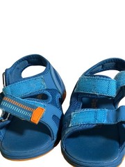 Lily & Dan Kids Blue & Orange Adjustable Strap Sandals US Size 7/8