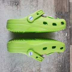 Crocs Classic Kids Clogs Sz 3 J3 Green Disney Monsters Mike Wazowski Slingback