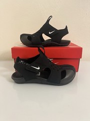 Nike Sunray Protect 2 (PS) Boys Black Sandal 943826001 Summer Beach Water Size 3
