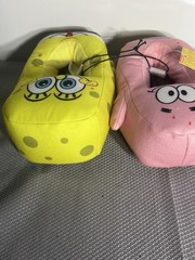 Nickelodeon Spongebob SquarePants & Patrick Kids slippers size 11-12 Youth
