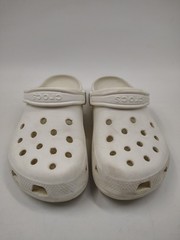Crocs Classic Clogs Slip On Sandal White Sz J4 204536 Unisex Kids Juniors Comfy