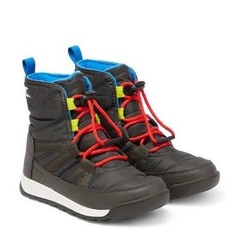 Sorel Whitney II Youth Waterproof Winter Snow Boots Size 5 Black Blue Insulated