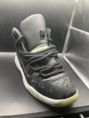 Nike Air Jordan 11 Retro GS Black High Top Leather Sneaker Size 2Y