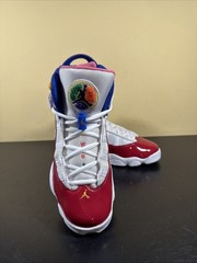 Jordan 6 Rings GS cw7004-100 Multicolor Patent Leather Kids Size 6 Youth