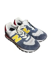 GC574DR2 New Balance 574 Rugged Indigo Honeycomb Red Blue Yellow US 6.5