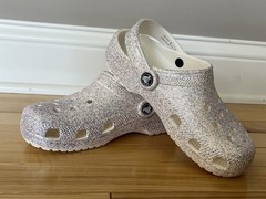 Crocs Kids‘ Classic Glitter Clog, Mystic Glitter, Size 3 little kids