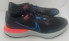 Nike renew run Black/laser Blue/crimson Grade School Size 7Y New