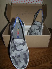 Rothy’s Grey Camo Slip-On Sneakers NEW! Children’s size 4 Sustainable Material