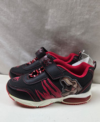 Universal Studios Kids Dinosaur Shoes Sz 10 Black Red Athletic Lace Up Sneakers