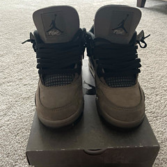Jordan Air Jordan 4 Retro OG (GS) Cave Stone/Black Suede 7Y IB4171-200