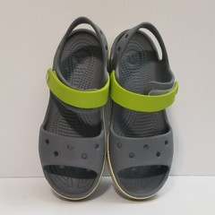 Crocs Kids Bayaband Sandals Grey Green Children Youth Size J 2 205400