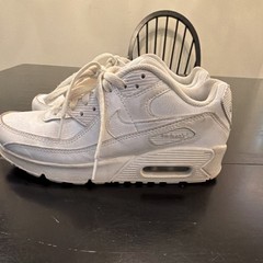 Nike Air Max 90 White Unisex Kids Athletic Shoes 6Y CD6864-100 2021