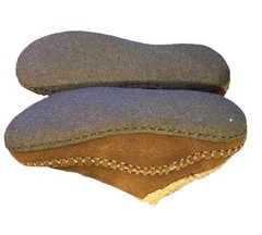 Sorel Youth Falcon Ridge Camel Brown Fleece Lined Suede Slippers Size 3 Unisex