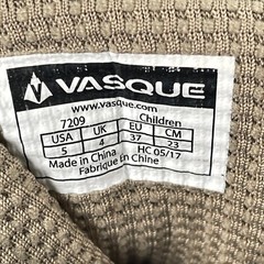 Vasque Monolith Low Ultra Dry Sneakers Youth Size 5 Blue Gray Hiking Shoes