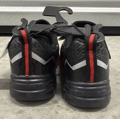 Boys’ Athletic Works Light-Up Athletic Sneakers Black Red Lightning Size 12 NWT