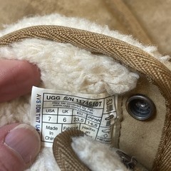UGG Toddler 7 Jona Luxury Boot Chestnut Suede Shearling Side Snap