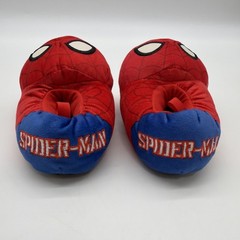 Marvel Spider-Man Plush House Slippers Children’s Size 5/6Y Red Logo .#87