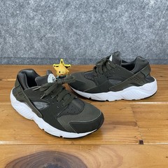 Nike Air Huarache Run Cargo Khaki Green 654275-301 Kids 6.5Y / Womens ~7 to 7.5