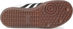 adidas Samba Indoor Sneaker, White/Black/Gum, 11 US Unisex Little Kid – NEW