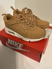 Little Boys – Air Max 90 Easy On (PS) – Size 1.5Y – Flax/Flax-Sail