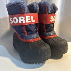 Sorel Kids Commander Snow Boot Toddler 7 Blue Red And Black