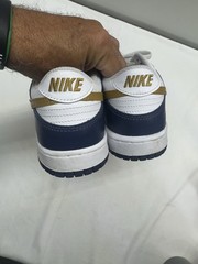 Nike Dunk Low White-Wheat-Midnight Navy Sz 6Y FB9109-111