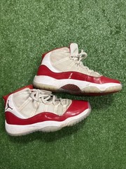 Nike Air Jordan 11 Retro GS Kids Size 6.5Y Womens 8 Shoes White Varsity Red