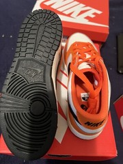 Little Kid’s Nike Dunk Low Phantom/Black-Safety Orange Size 3Y (DH9756 003)