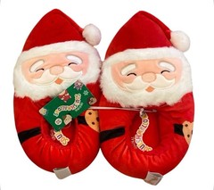 Squishmallows Santa Cookie Slippers Christmas Holiday Kids Size 13/1 New
