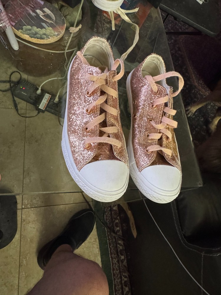 Chuck Taylor All Star OX Little Kid’s Shoes US Sz 3 Rose Gold 659230C