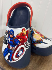 CROCS ~ Kids Classic Crocs / MARVEL AVENGERS / Navy Clog Slip On – SIZE J2
