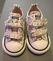 Converse Infant/Toddler White/Storm Pink/Washed Teal 772945F Size 3