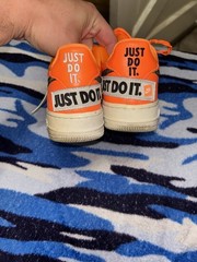 Nike Air Force 1 Low “Just Do It” Orange – Size 4.5Y
