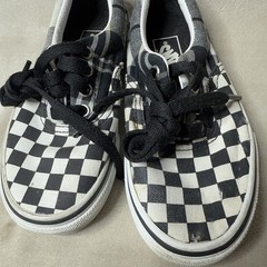 Vans Checkered Black White Old Skool Skate Shoes Sneakers Kids Size 12