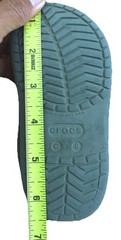 Crocs Iconic Comfort Slip On Back Strap Gray Blue White Sandal Kids Size C 8