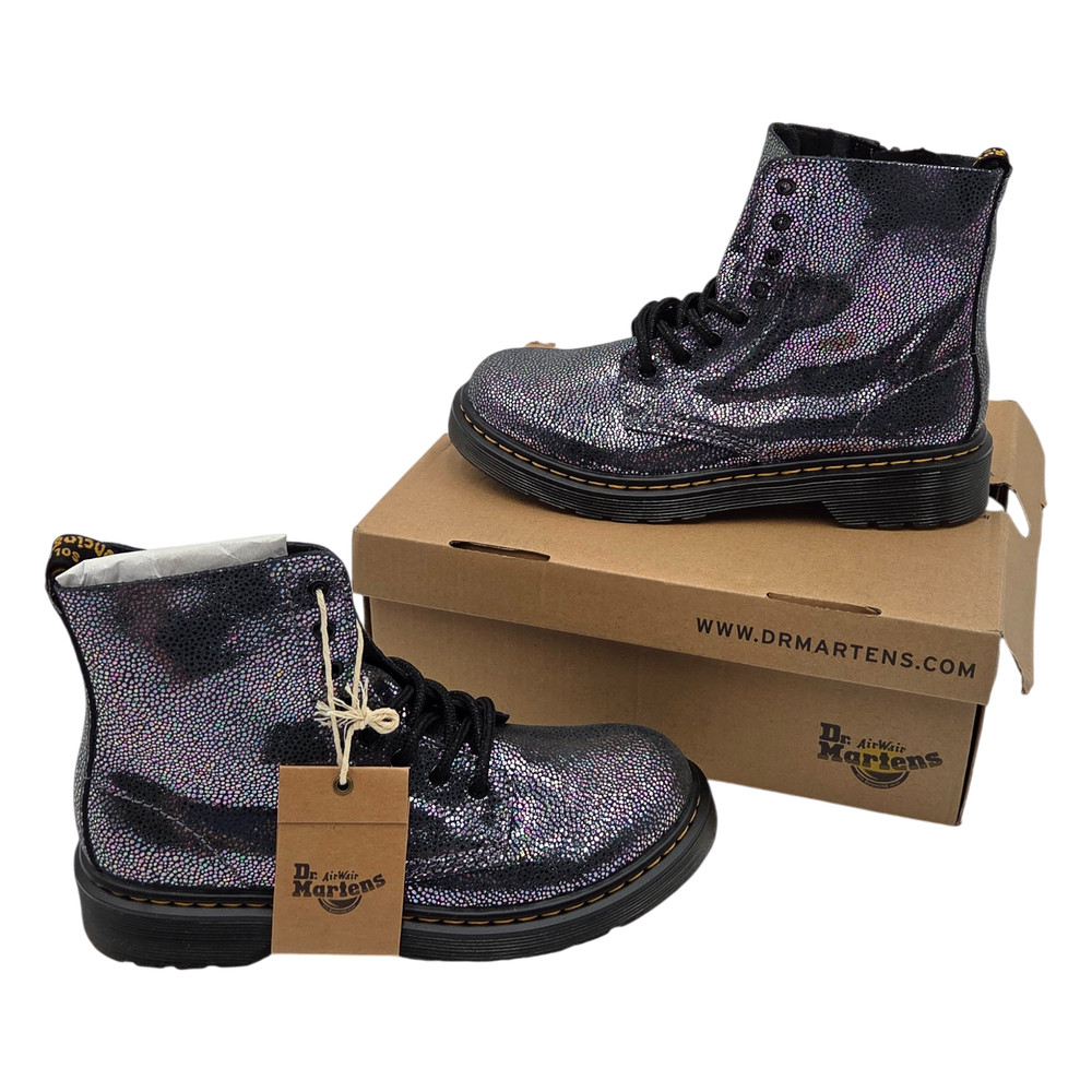 Dr. Martens 1460 Pascal Junior Lace-Up Boots – Iridescent Kidray | US 3M / 4L
