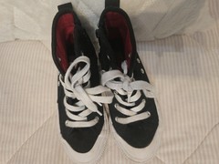 Black Canvas High Tops Kids 13 Peanuts Snoopy And Woodstock Zip