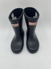 HUNTER FIRST CLASSIC Kids‘ NEW Rain Boots Black US Size B7/G8
